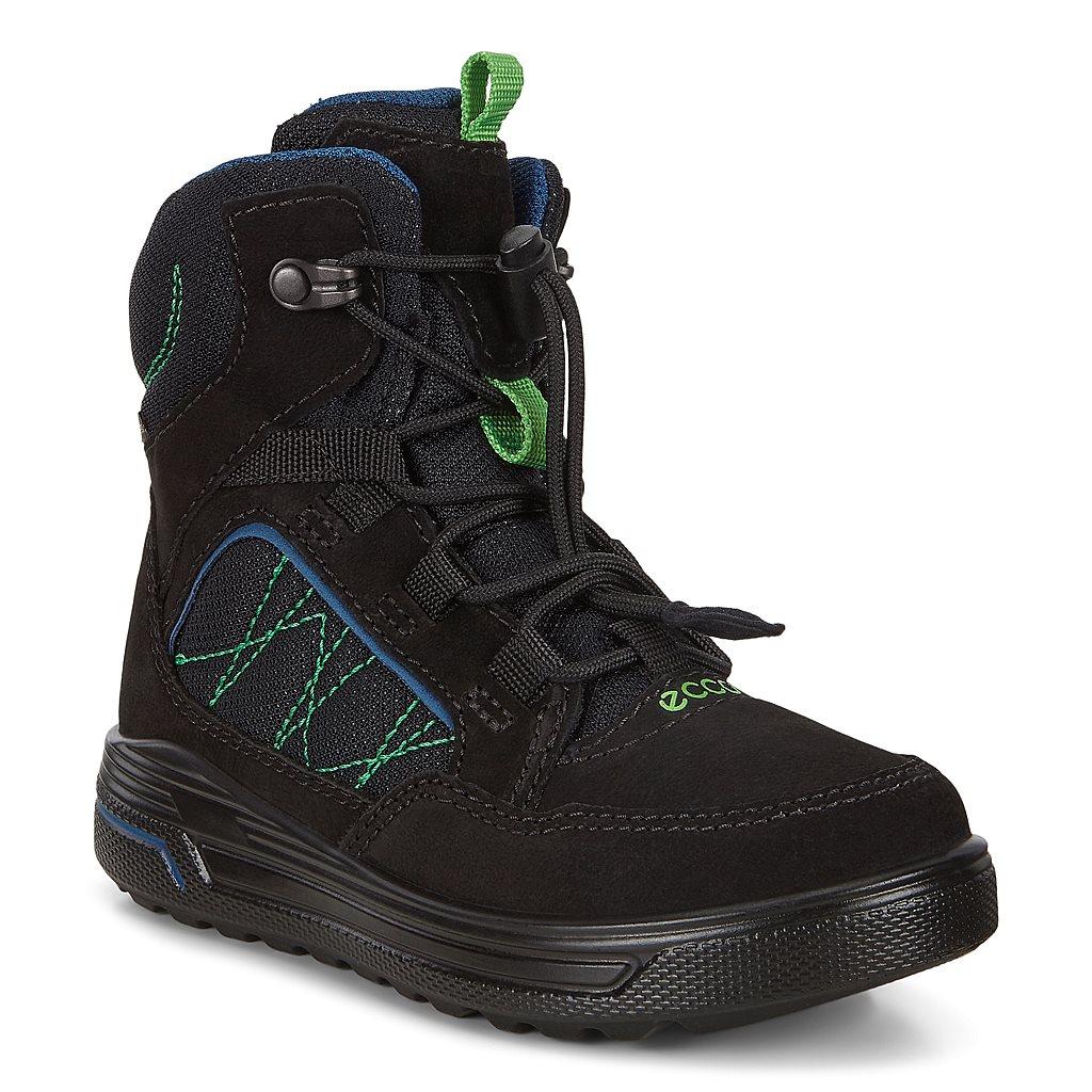 Ecco Urban Snowboarder Boys Outdoor Boots In Black Sales - India TAH-347905